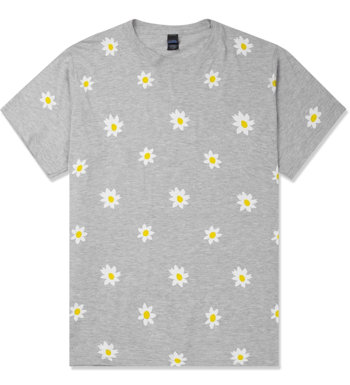 Heather Grey Daisy Print T-Shirt Placeholder Image