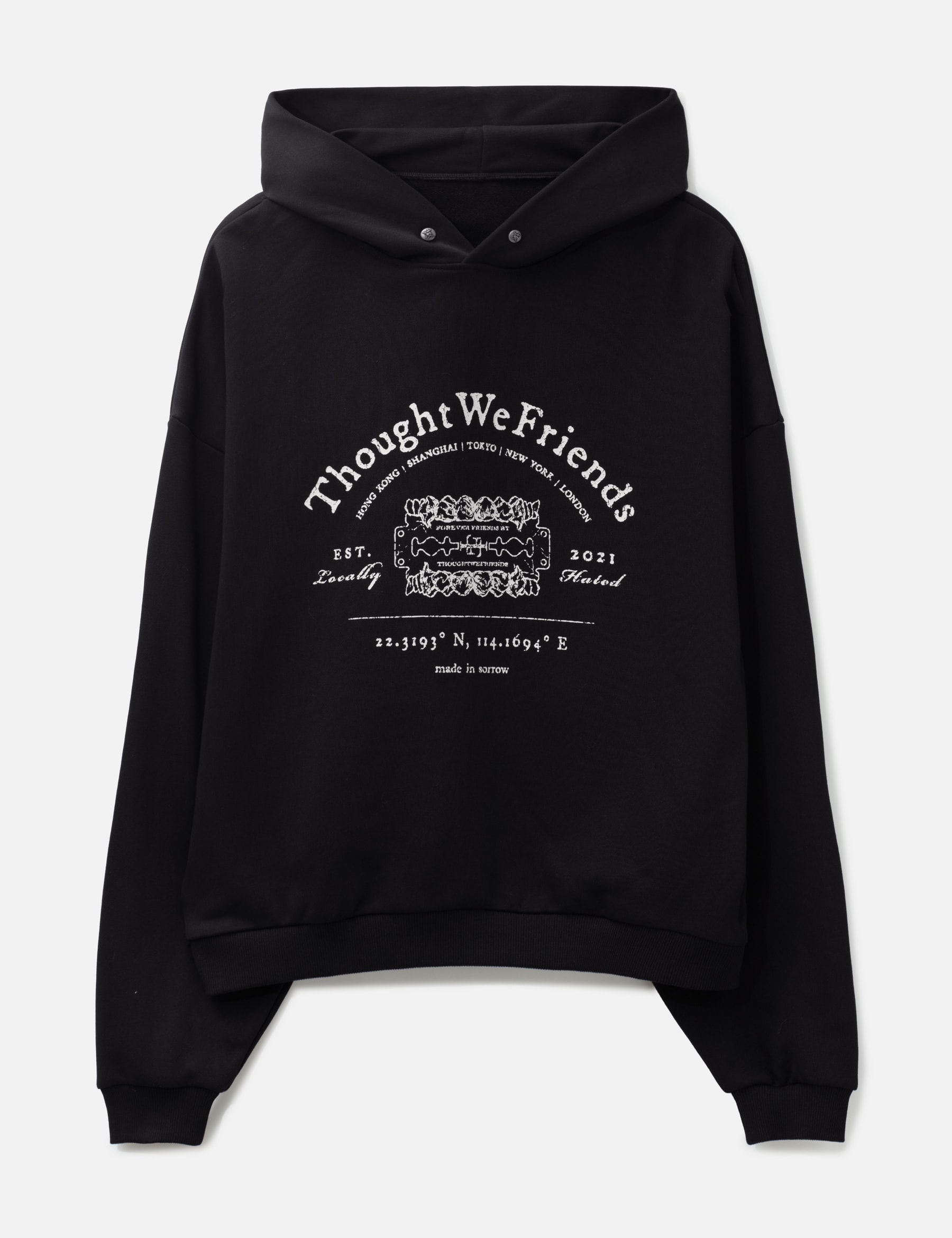 "Andy" Black Studded Hoodie view 16