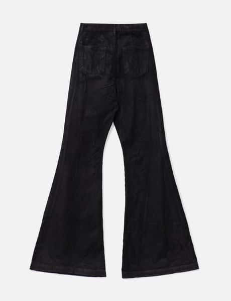 リックオウエンス・ダークシャドウ - BOLAN BOOTCUT IN BLACK FOIL 