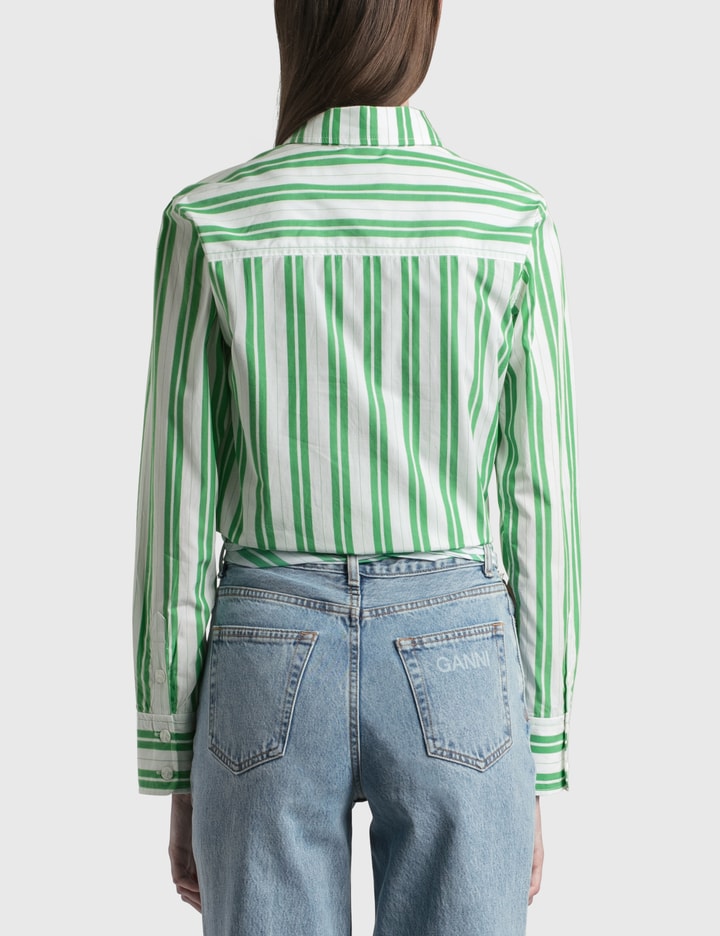 Stripe Cotton Wrap Shirt Placeholder Image