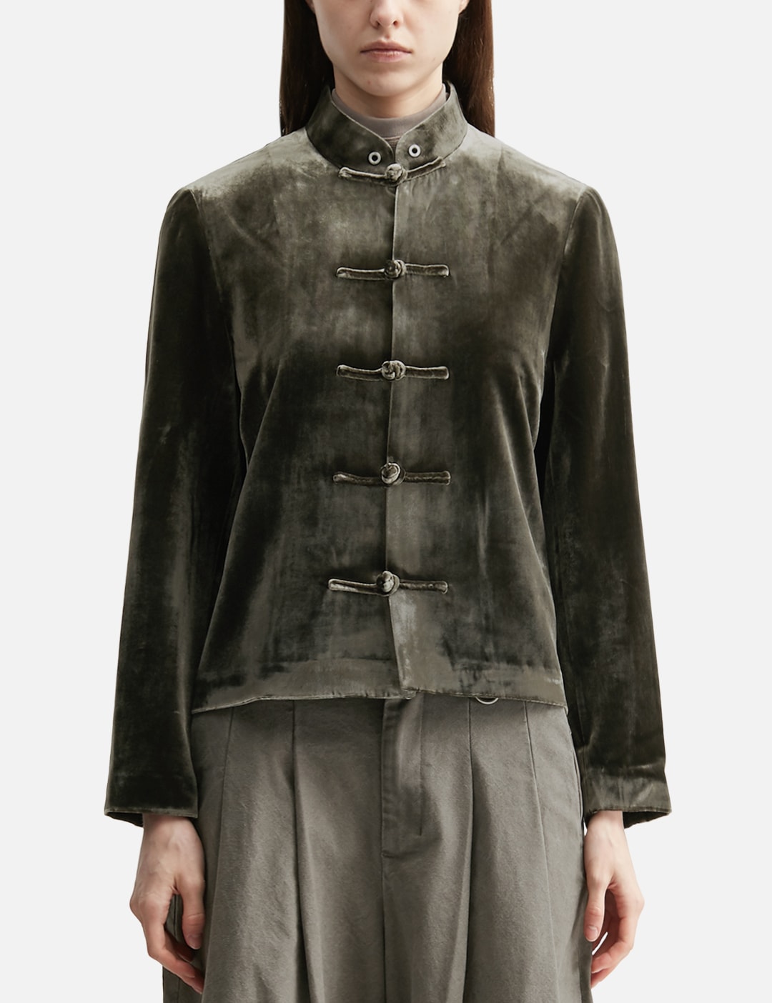 Reset Velvet Stand-Collar Jacket view 18