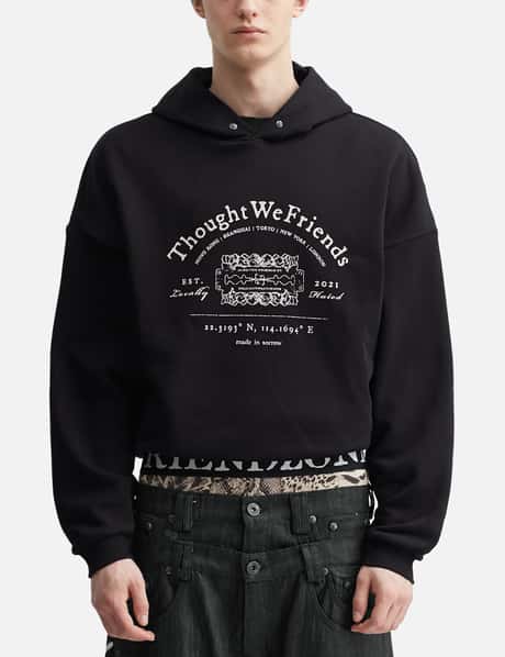 "Andy" Black Studded Hoodie view 10