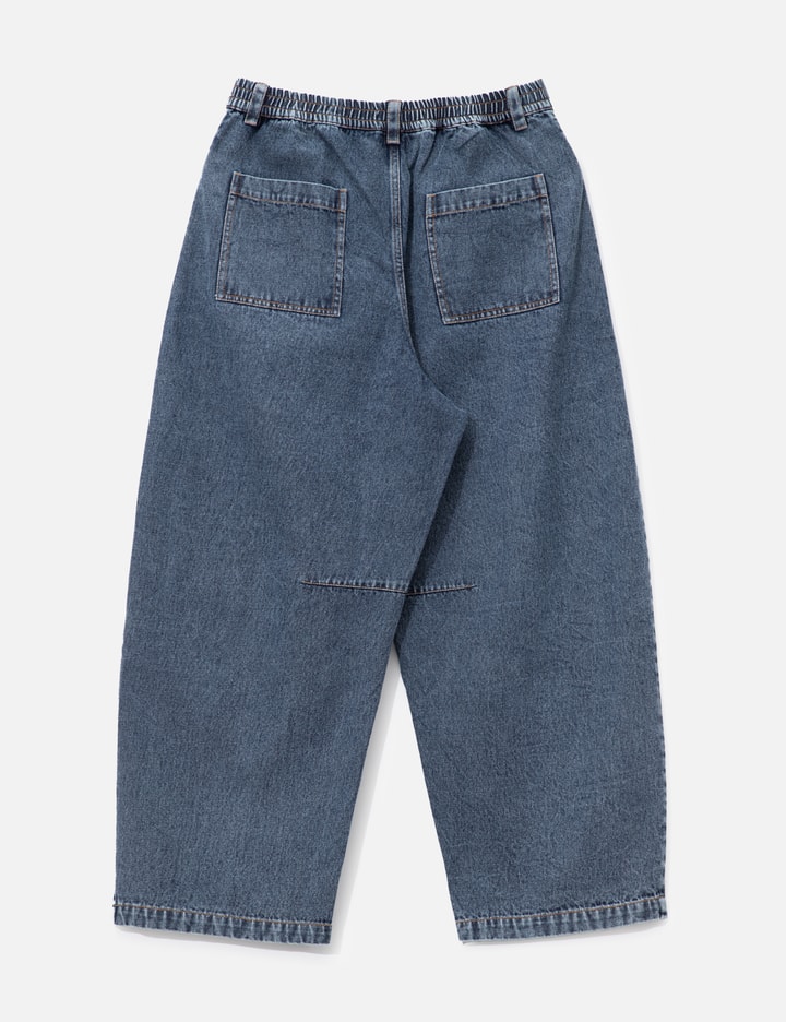 Paneled Barrel Jeans
