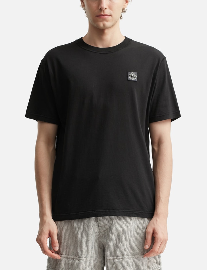 Organic Cotton Jersey 'Fissato' Effect Short Sleeve T-shirt Placeholder Image