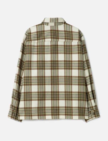 Checked Wool Overshirt view 8