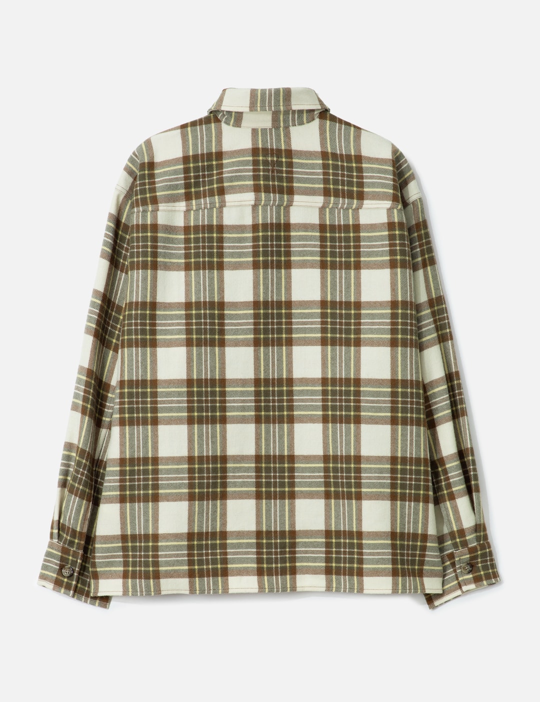 Checked Wool Overshirt view 9