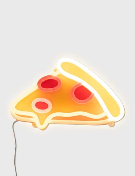 Electric Confetti Pizza Slice Mini LED Neon Sign