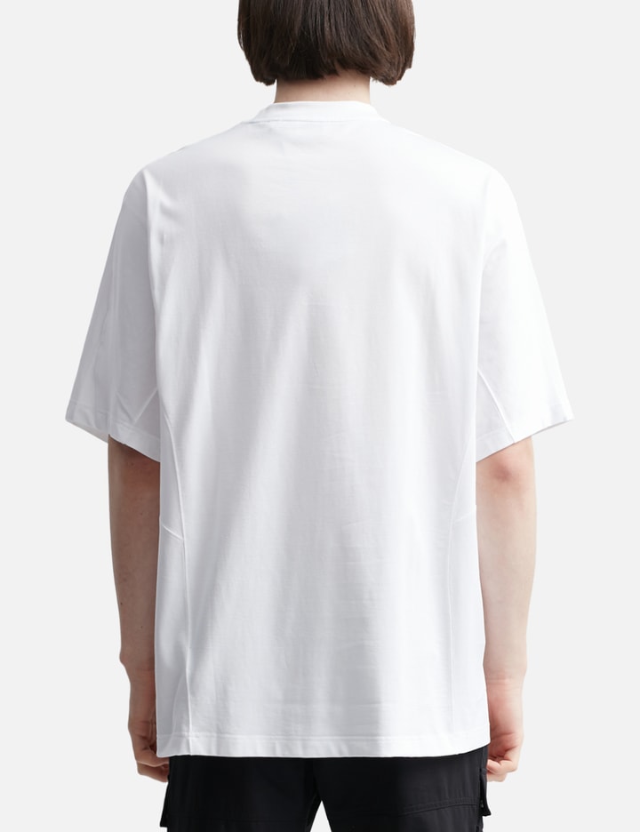 Shop Burberry Thorn And Logo Print Cotton Oversized T-shirt In White