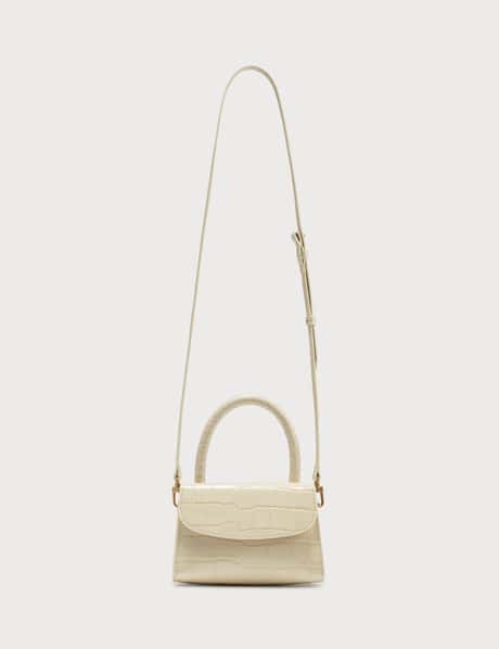 Mini Cream Croco Embossed Leather - BY FAR