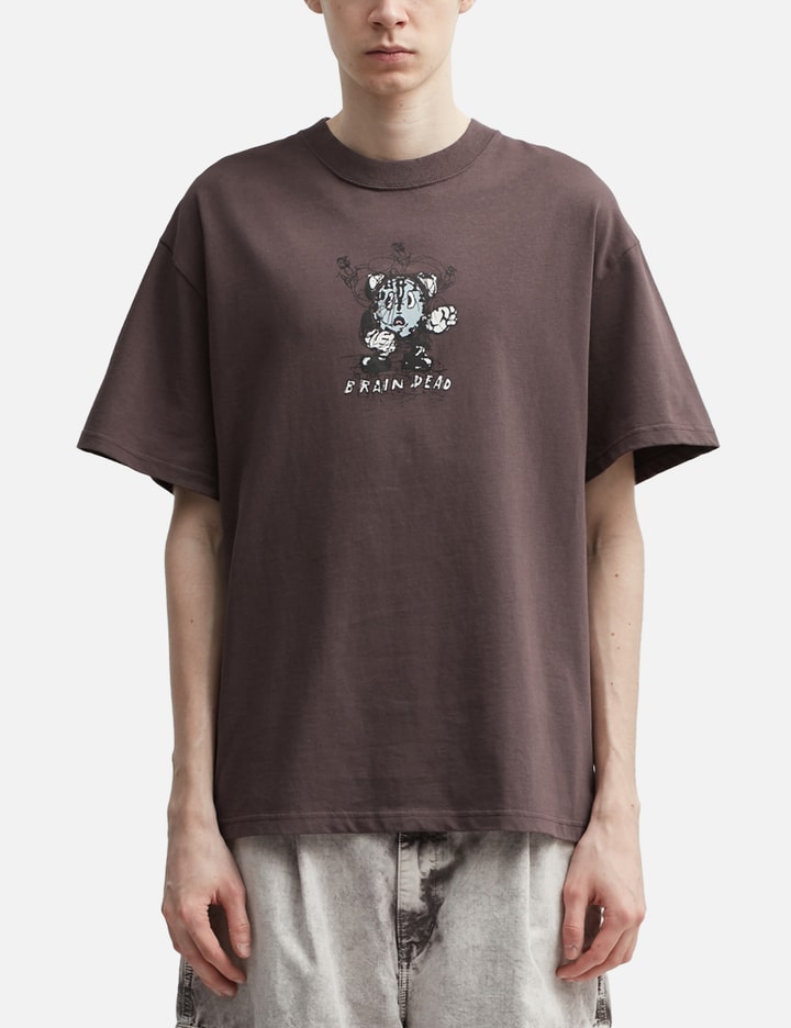 Brain Dead Time Is Nigh T-shirt In Brown