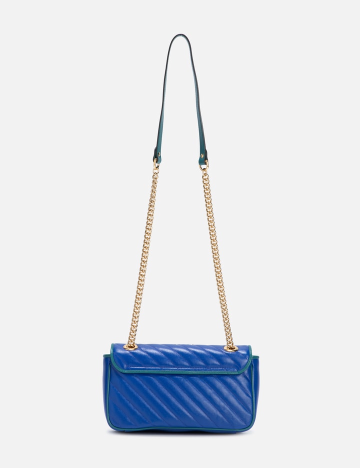 Shop Gucci Gg Leather Bag In Blue