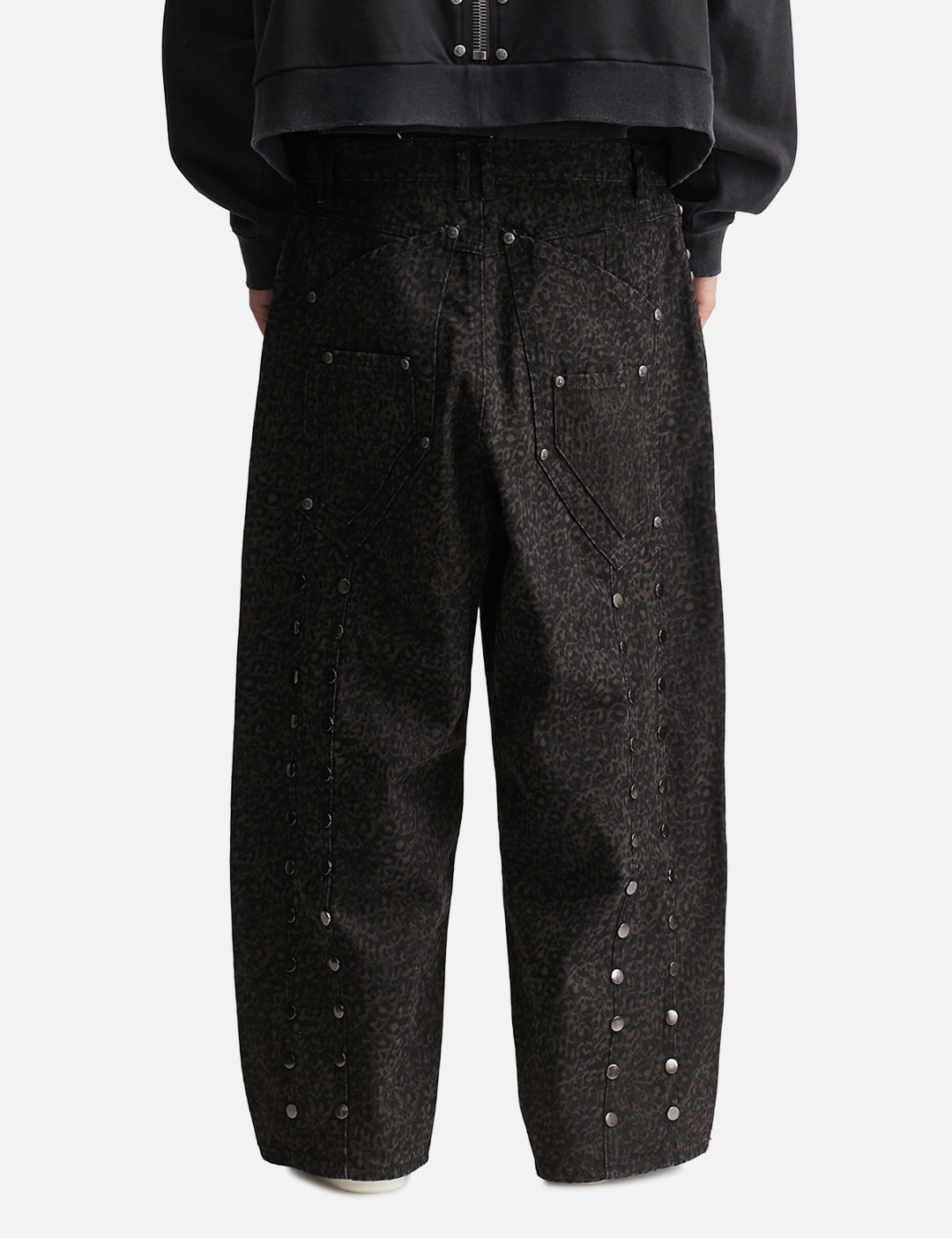 "Bruce" Leopard Baggy Denims view 19