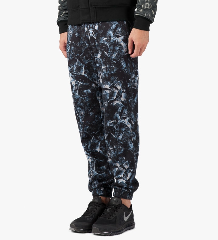 Black/Blue Snake Print Allover Sweatpants Placeholder Image