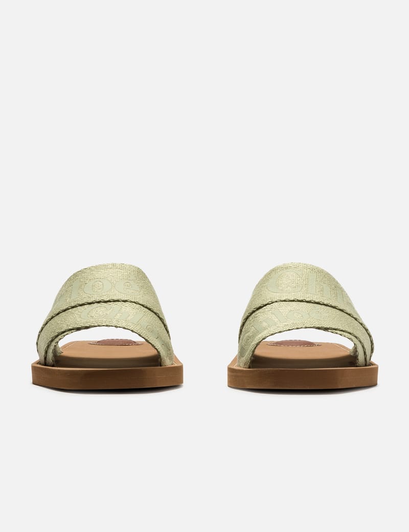 Chloé Green Woody Slides