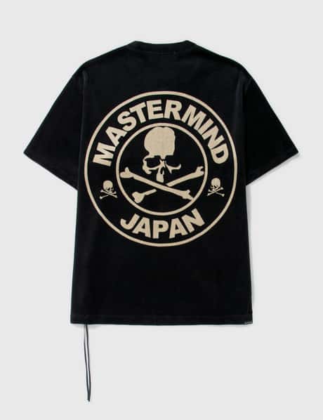 Mastermind Japan 서클 로고 블리치드 벨루어 티셔츠