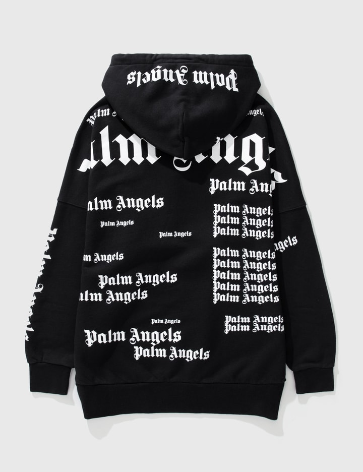 PALM ANGELS LA LOS ANGELES SPRAY PAINT LOGO BLACK HOODIE SIZE S PALM ANGELS LA LOS ANGELES SPRAY PAINT LOGO BLACK HOODIE SIZE S