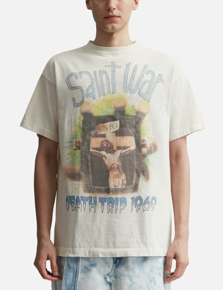 Saint Michael - Saint War T-shirt | HBX - Globally Curated Fashion 