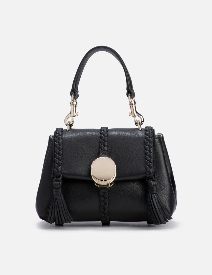 Shop Chloé Penelope Mini Soft Shoulder Bag In Black