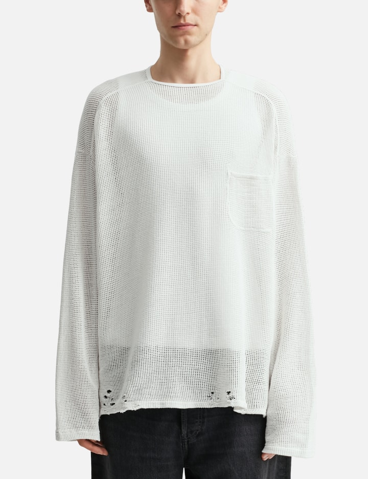 Dyed Mesh Long Sleeve T-shirt Placeholder Image