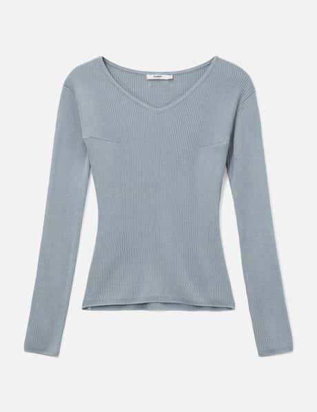 G Classic Rib V-Neck Knit view 6