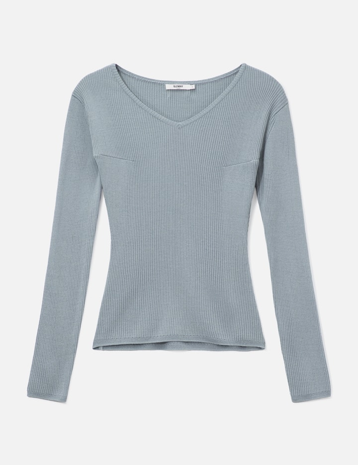 G Classic Rib V-Neck Knit