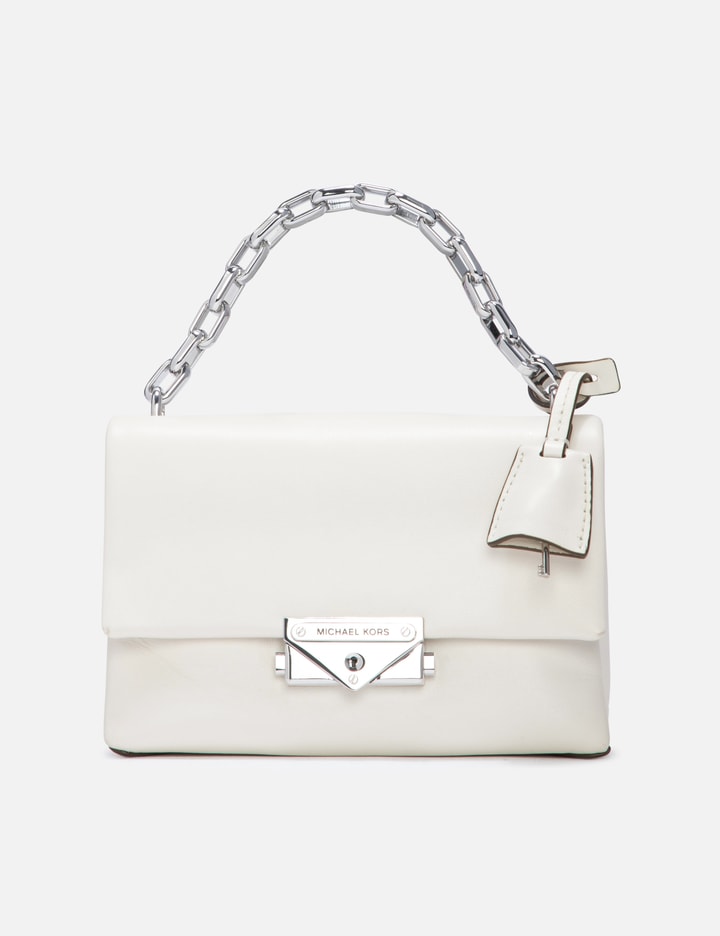 Shop Michael Kors White Chains Bag