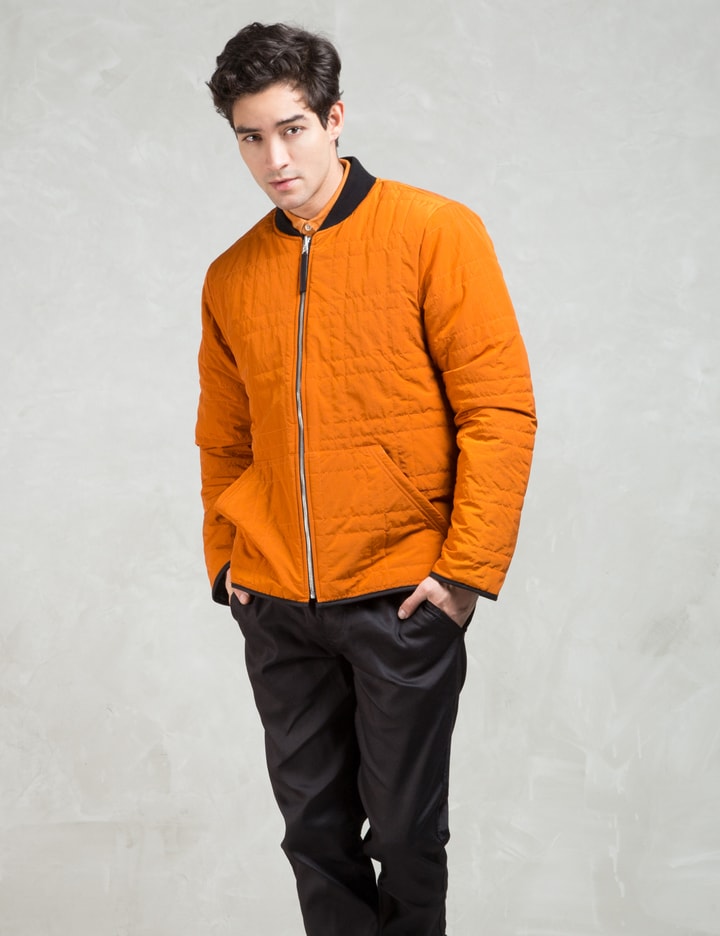 Black/orange Teddy Reversible Bomber Jacket Placeholder Image