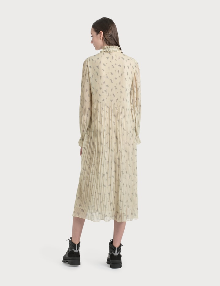 Pleated Georgette Midi Dress Placeholder Image