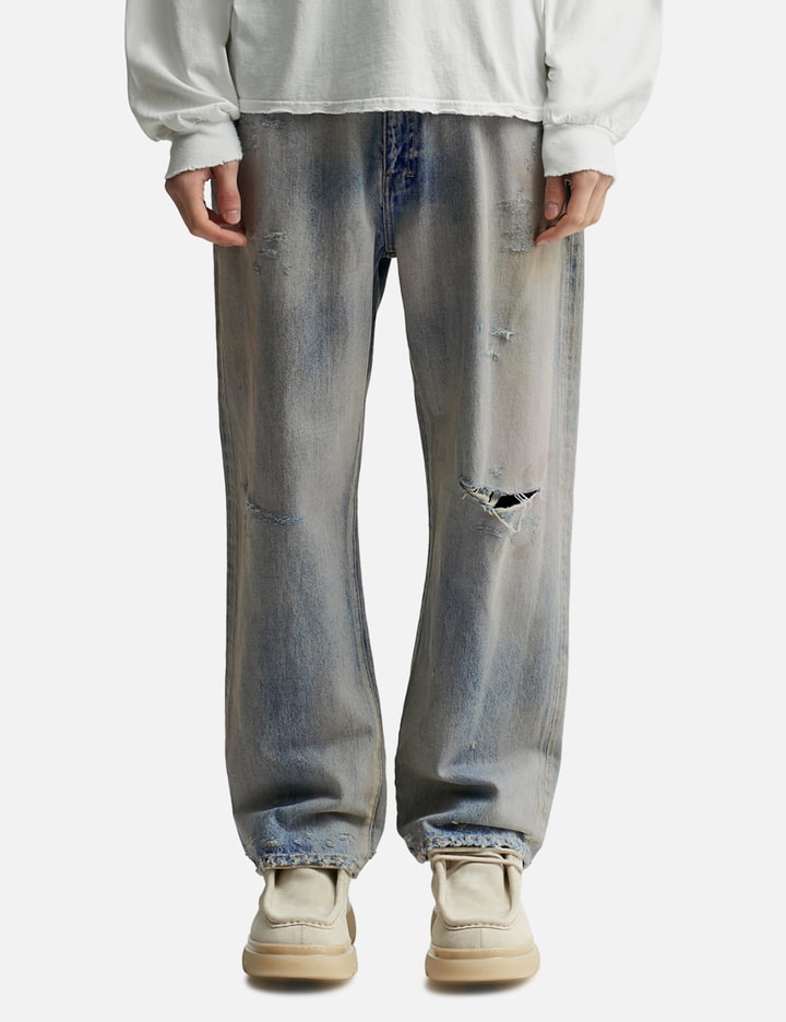 P/Damage Denim Straight 5p Pants Placeholder Image