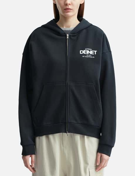 DEINET Lost In Sydney Zip-Up Hoodie Navy