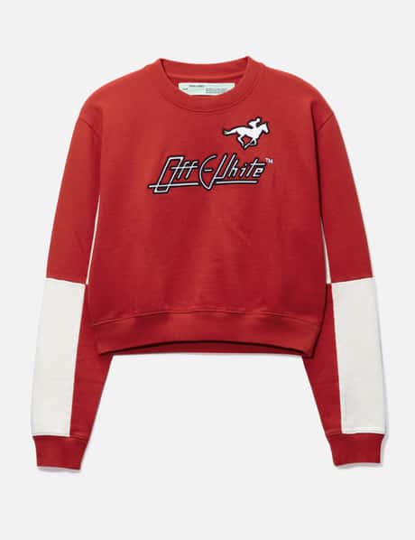 Pre-owned Supreme Logo Panelled Crewneck Sweatshirt ($395) ❤ liked on  Polyvore featuring men's fashio…