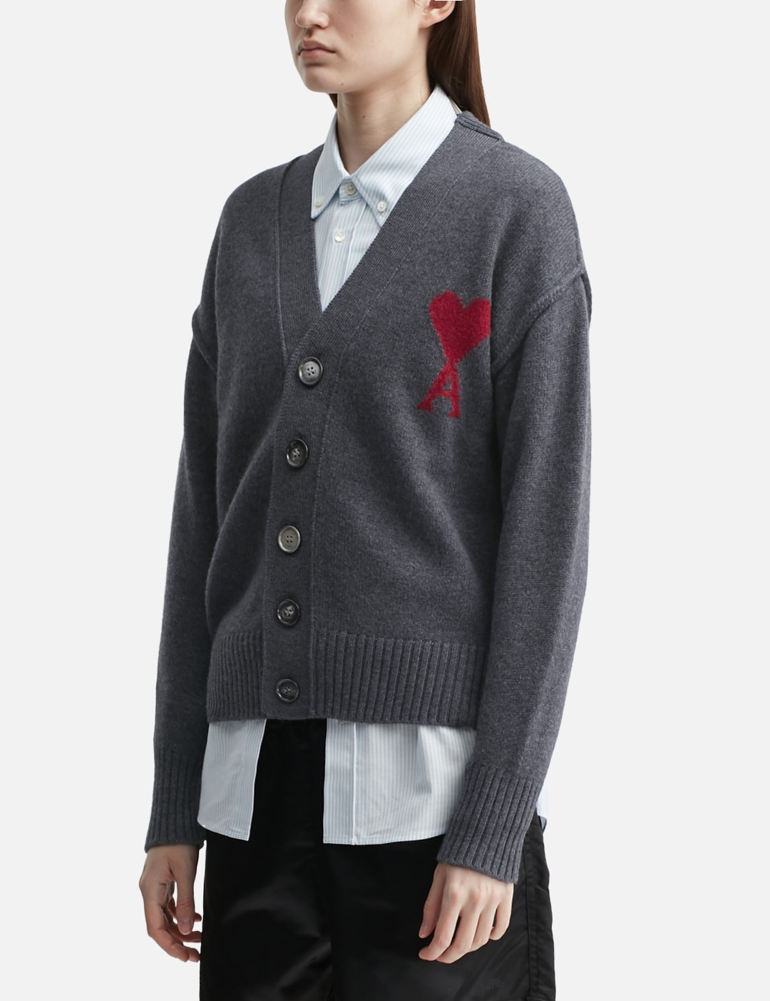 Cardigan With Contrasted Ami De Coeur view 8