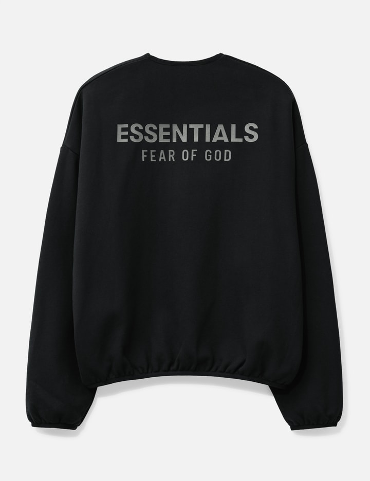 Essentials Modern Fleece Crewneck In Black