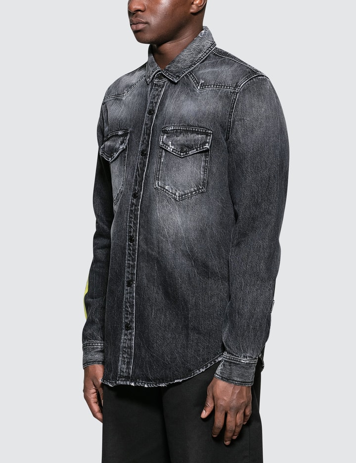 Strong Wash Wings Denim Shirt Placeholder Image