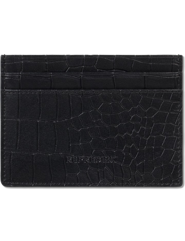 Logo-Embossed Pebble-Grain Leather Cardholder