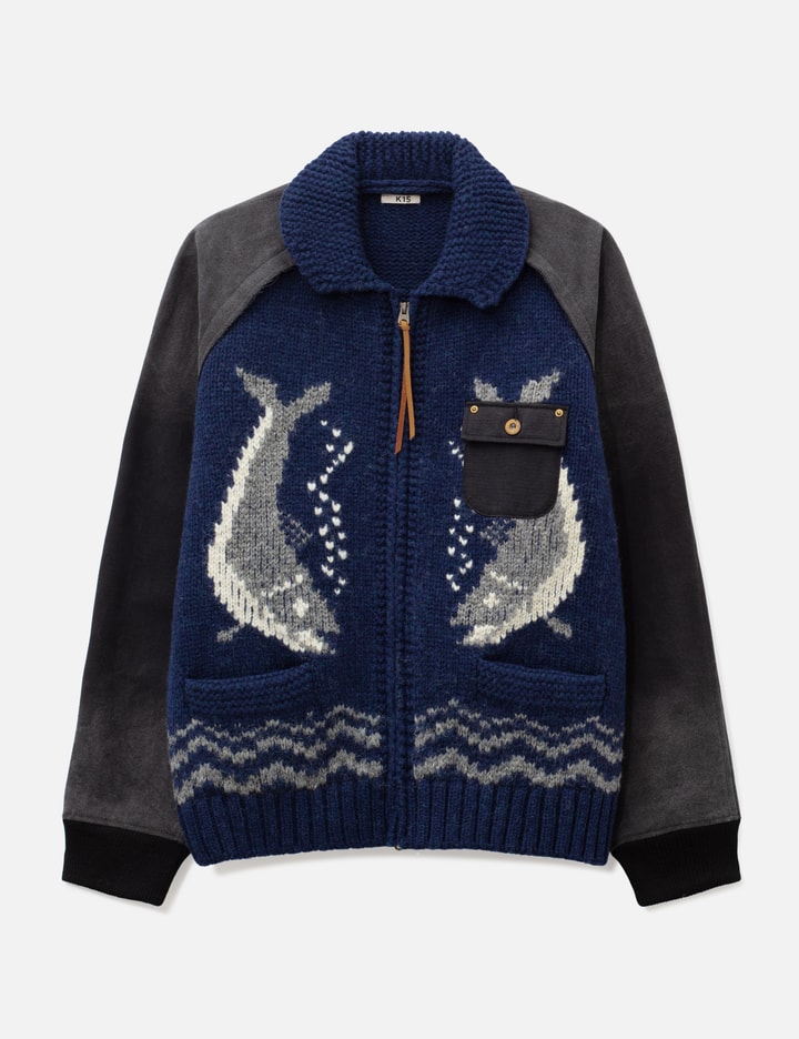 KHOKI Combination Cowichan Sweater