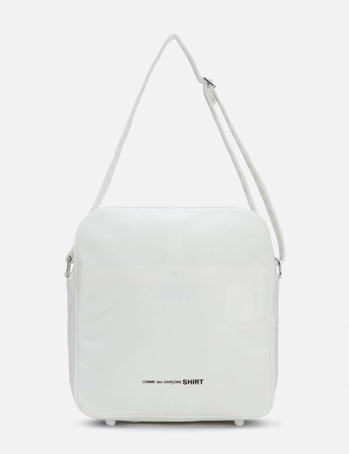 Shop Cdg Shirt Andy Warhol Messenger Bag In White