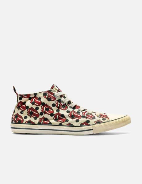 Comme des Garçons HOMME The Rolling Stones Canvas Sneakers