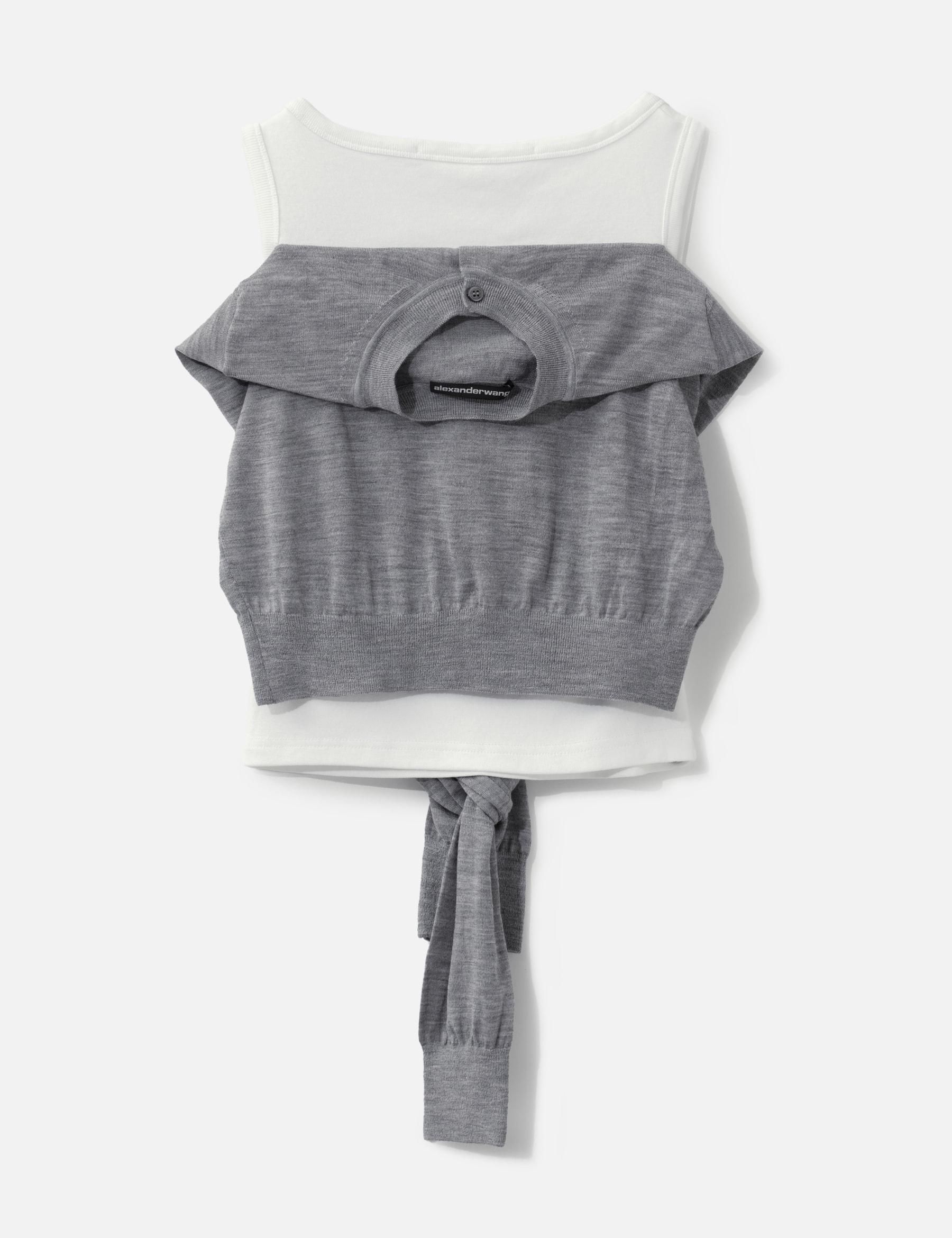 Layered Tank With Tie-Front Sweater Detail view 17