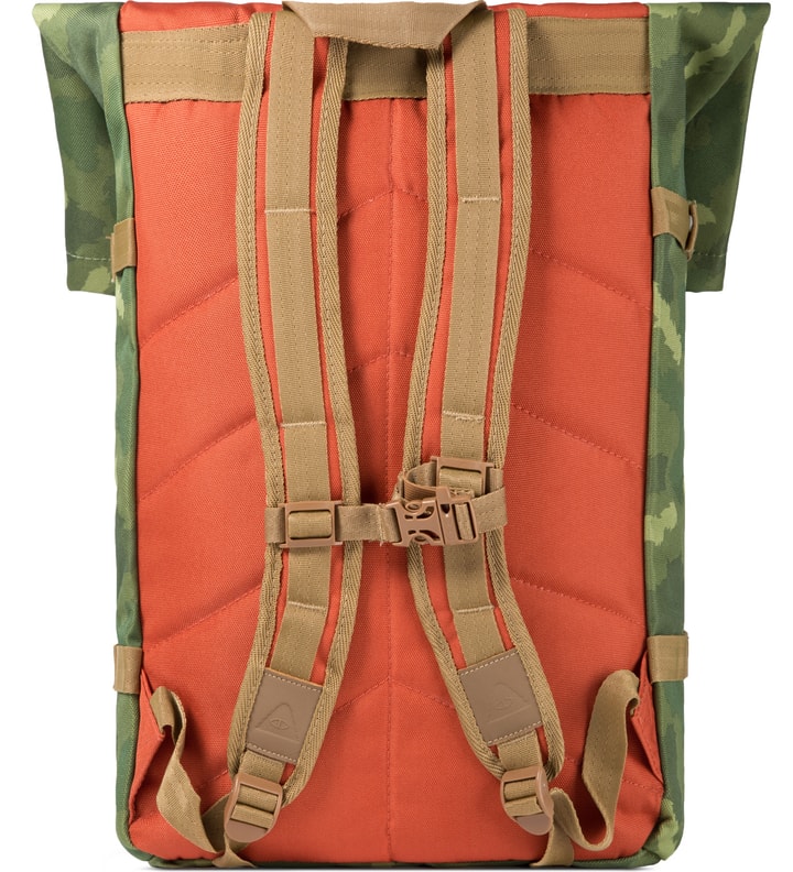 Camo/Orange Roll-Top Backpack Placeholder Image