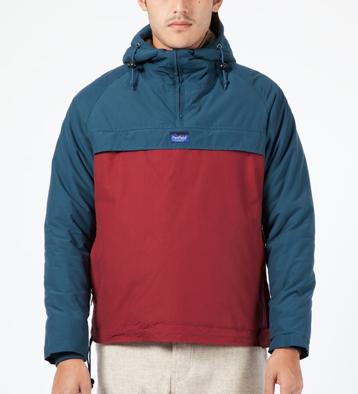 Petrol/Red ELK Pullover Hooded Anorak Placeholder Image