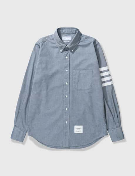 Thom Browne 4-Bar Flannel Shirt