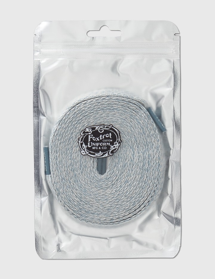 Uni Blue Melange Weave Shoelaces HBX Exclusive Placeholder Image