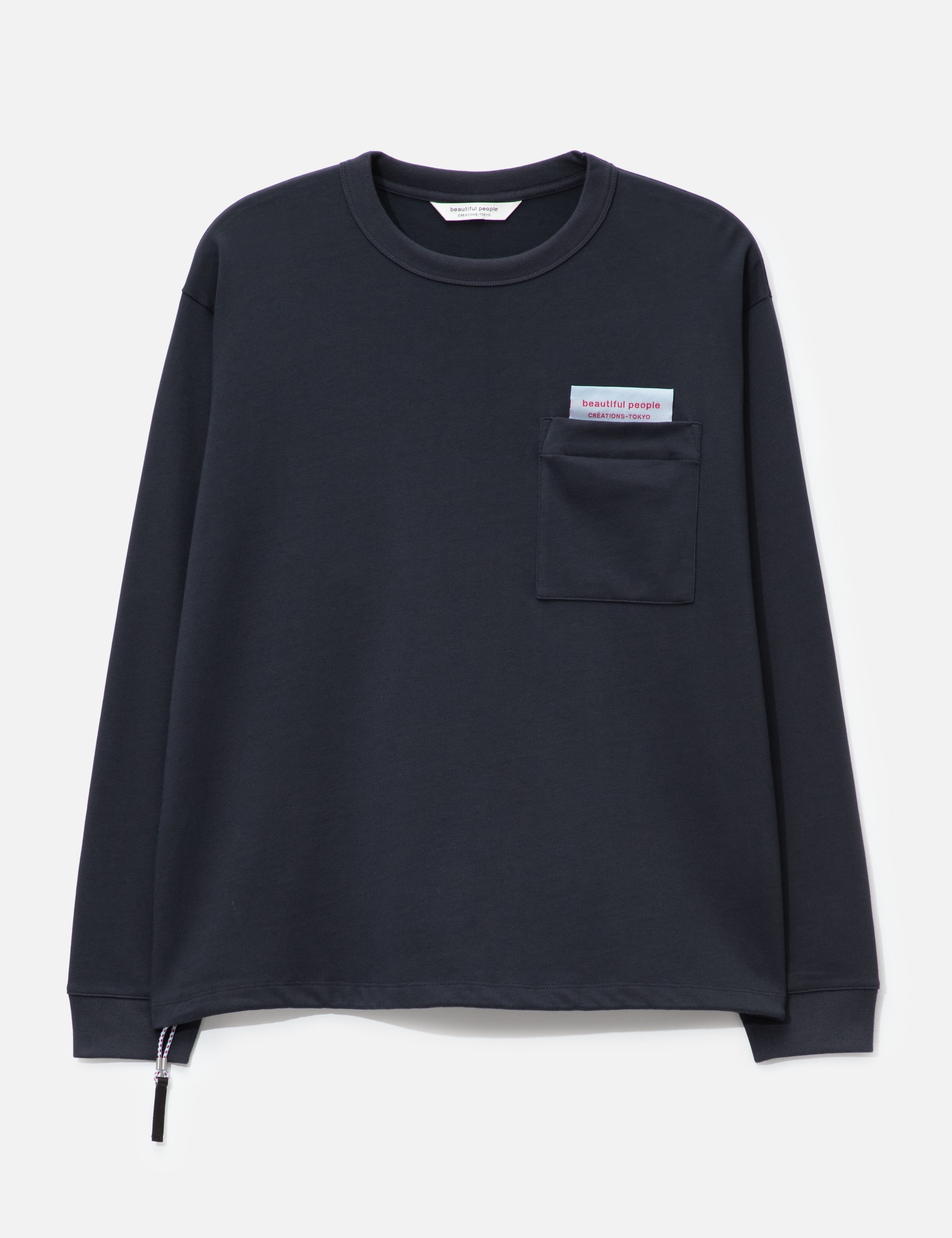 Suvin Compact Jersey Big QOL Tag Long T-Shirt view 16