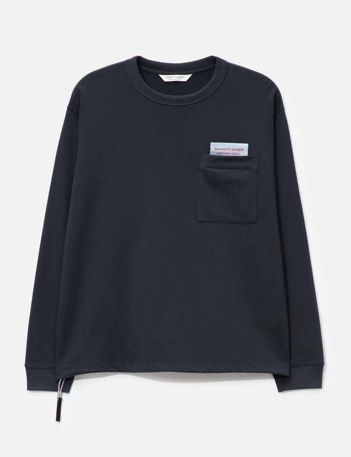 Suvin Compact Jersey Big QOL Tag Long T-Shirt
