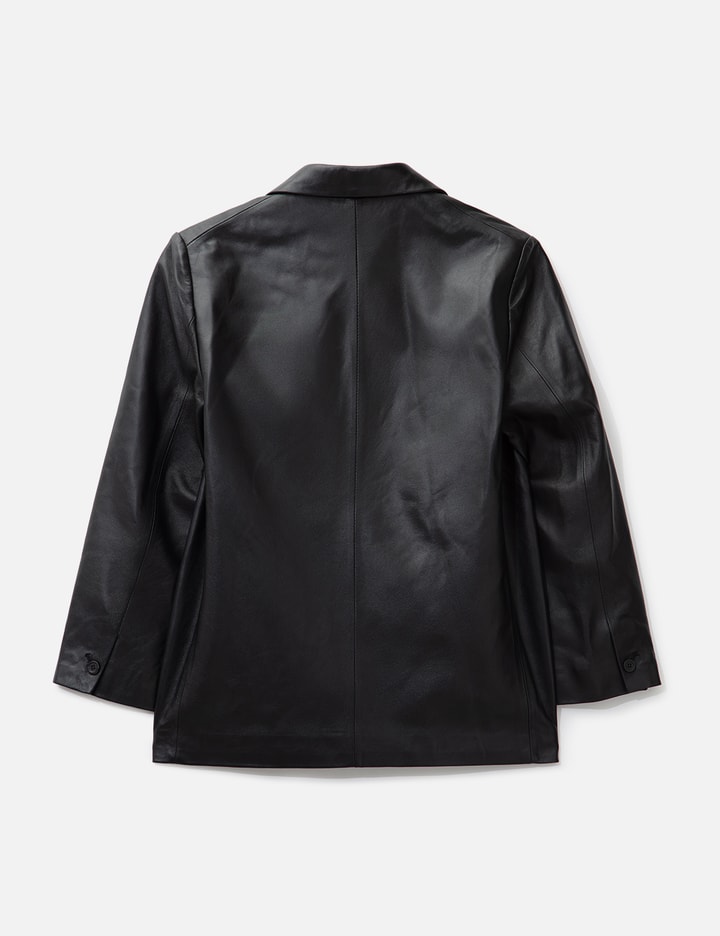 Nothing Written Leather Blazer In Black