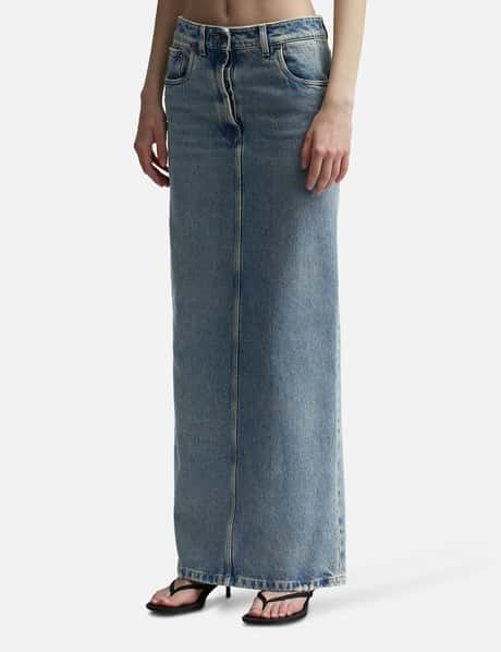 Denim Maxi Skirt view 7
