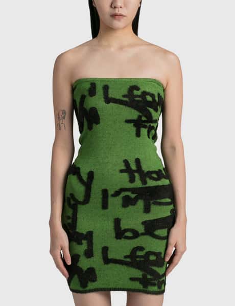 House of Sunny Pen To Paper Boob Tube Dress
