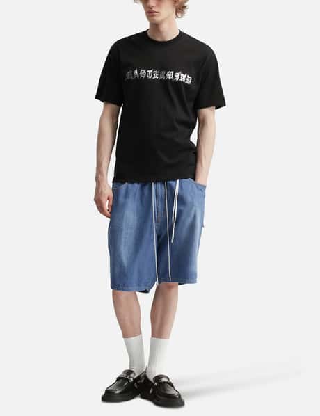 Wide Easy Denim Shorts view 14