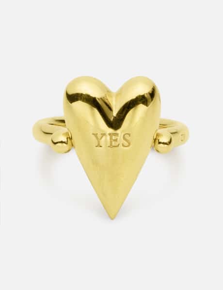 AVGVST Heart Of Avgvst Flip Ring Yellow Gold Plated